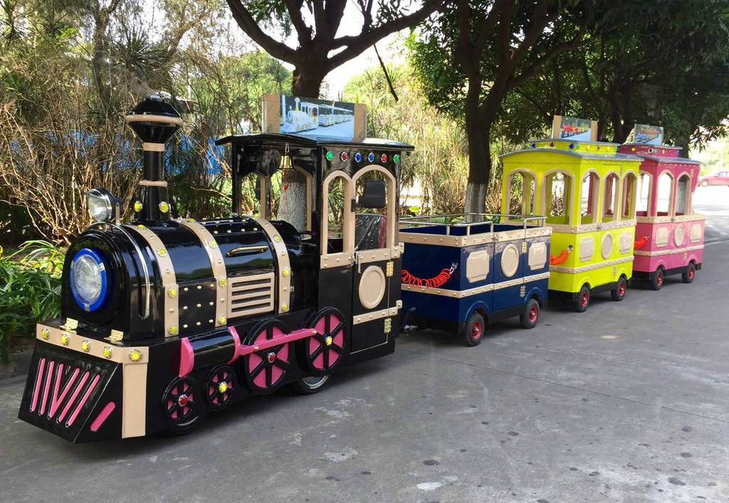 武山景区广商场无轨观光小火车电动儿童游乐设备小火车可坐人户外玩具